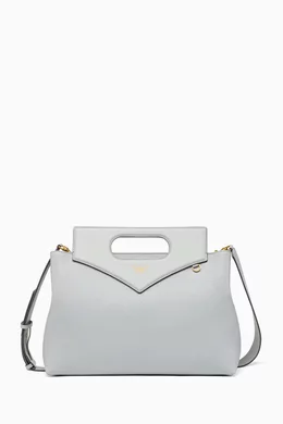 Buy MCM Grey Soft Diamond Tote Bag in Embossed Leather For Women Online Ounass Bahrain