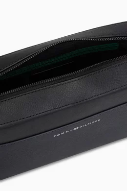 Buy Tommy Hilfiger Black Business Logo Pouch Bag in Leather For Men Online Ounass Bahrain