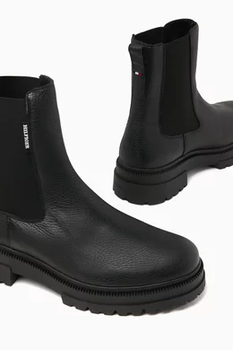 Tommy Hilfiger Bottine Chelsea Chunky Buy Tommy Hilfiger Black TH