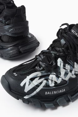 Buy Balenciaga Black Track Signature Sneakers For Men Online