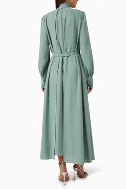 Buy SENNA Blue Dorota Lace panel Maxi Dress For Women Online Ounass Bahrain