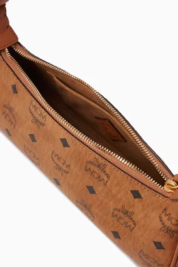 Buy MCM Brown Small Aren Shoulder Bag in Visetos Canvas For Women Online Ounass Bahrain