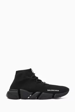 Buy Balenciaga Black Speed 2.0 Lace up Sneakers in Recycled Polyester For Men Online Ounass Bahrain