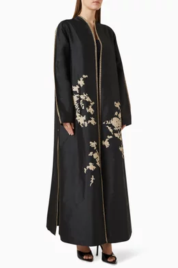 Buy Mauzan Blue Sequin embellished Abaya For Women Online Ounass Bahrain