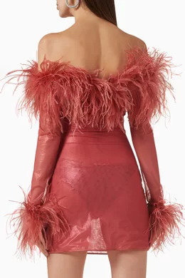 strapless open back dress Honey Couture MAYA Red Glitter Mermaid Formal Gown Dress