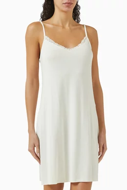 Buy Calvin Klein Neutral CK Attraction Sleep Slip Dress in Stretch Modal For Women Online Ounass Bahrain