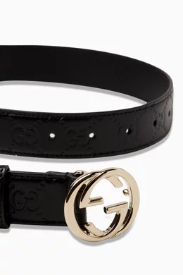 Gucci interlocking belt womens store