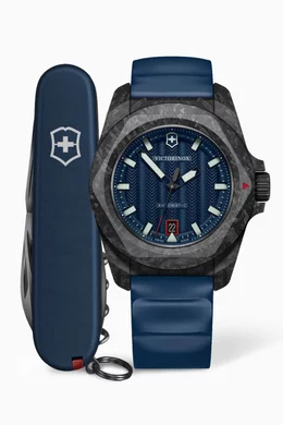 Buy Victorinox Blue I.N.O.X. Automatic Watch Swiss Army Knife Set For Men Online Ounass Bahrain