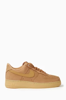 Buy Nike Brown Air Force 1 07 Sneakers in Suede For Men Online Ounass Bahrain