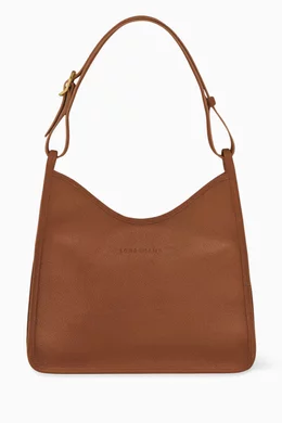 Buy Longchamp Brown Medium Le Foulonne Hobo Bag in Leather For Women Online Ounass Bahrain