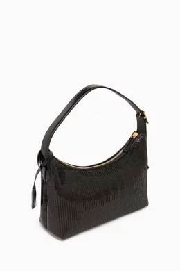 Mcm black hobo bag shop