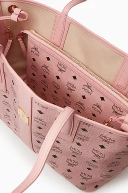 Buy MCM Pink Reversible Liz Shopper Bag in Visetos For Women Online Ounass Bahrain