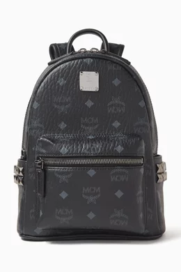 Buy MCM Black Mini Stark Backpack in Visetos For Men Online Ounass Bahrain
