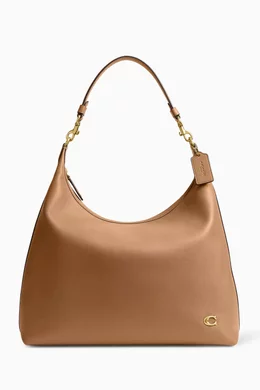 Buy Coach Brown Juliet 38 Shoulder Bag in Glovetanned Leather For