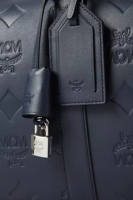 Mcm ottomar monogrammed leather backpack top