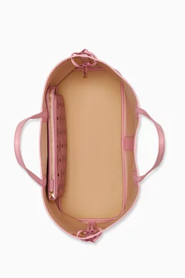 Buy MCM Pink Large Liz Shopper Tote Bag in Visetos Canvas For Women Online Ounass Bahrain