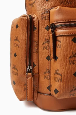 Buy MCM Brown Medium Stark Backpack in Coated Canvas For Men Online Ounass Bahrain