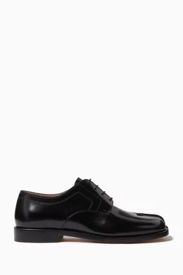 Buy Maison Margiela Black Tabi Lace up Shoes in Calf Leather For Women Online Ounass Bahrain
