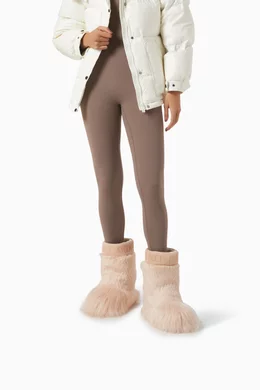 Buy Moon Boot Pink Icon Yeti Boots in Faux Fur For Women Online