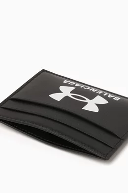 Buy Balenciaga Black x Under Armour Card Holder in Smooth Lambskin For Men Online Ounass Bahrain