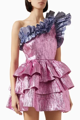 Buy CeliaB Purple Baltic Frill One-shoulder Dress For Women Online | Ounass  Bahrain