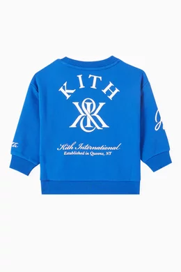 Kith blue sweatshirt new arrivals