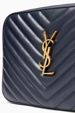 Buy SAINT LAURENT Blue Lou Camera Shoulder Bag in Quilted Leather For Women Online Ounass Bahrain