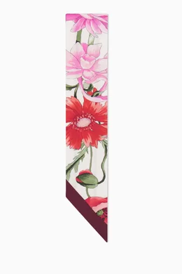 スカーフ Ferragamo Bandeau With Bouquet Print Bouquet print mini bandeau - Women | Ferragamo