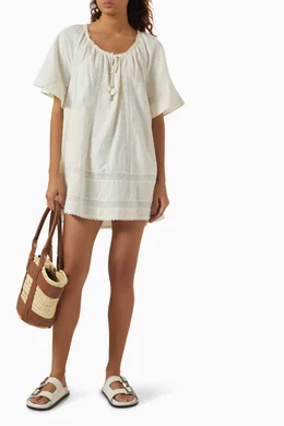 Buy Spell White Serendipity Mini Dress in Lace For Women Online | Ounass  Bahrain