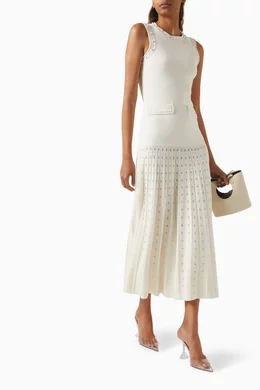 Mini Sandro White Dress Sandro Pearl Bead Knit Maxi Dress Bloomingdale's