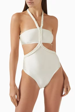 Buy PatBO White x Camila Coelho One-piece Swimsuit For Women