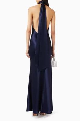 strapless open back dress Penelope Backless Satin Gown – SAU LEE main image 1
