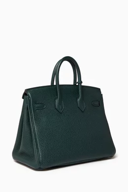 Buy Hermès Pre-Loved Green Birkin 25 Top-handle Bag in Togo