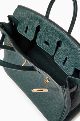 Buy Hermès Pre-Loved Green Birkin 25 Top-handle Bag in Togo