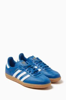 Buy adidas Blue Samba OG Sneakers in Leather For Boys Online