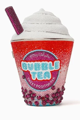 Buy Judith Leiber Multicolour Frozen Drink Bubble Tea Crystal