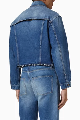 Buy Maison Margiela Blue Jacket in Denim For Men Online Ounass