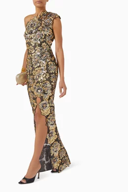Buy Bronx and Banco Gold Tokyo Sequin-embellished Dress For Women Online |  Ounass Bahrain