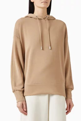 Buy BOSS Brown Oversized Hoodie For Women Online Ounass Bahrain