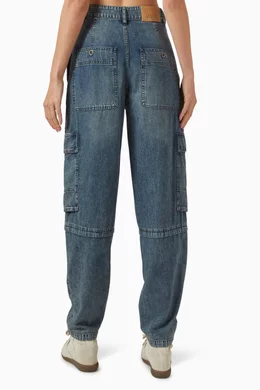 Buy Isabel Marant Etoile Blue Nayla Jeans in Denim For Women
