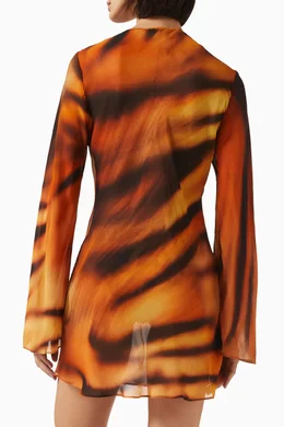 skims brown mini dress KESTREL MINI DRESS