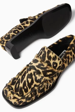 Leopard Print Printed Loafer Shoes Leopard Print Shoes Printed