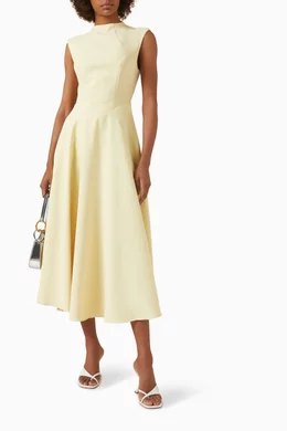 green emerald velvet dress The Ultimate Muse Tie Neck Maxi Dress Butter Cream  Maxi Dresses
