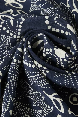 Buy Drakes Blue Floral Paisley-printed Bandana in Cotton For Men