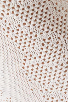 Buy Paris Georgia White Snakeskin Crochet Dress in Cotton For Women Online  | Ounass Bahrain