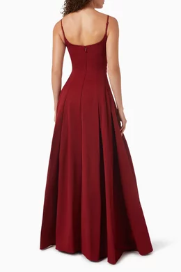 chinese dress ladies STAUD, Joy Maxi Dress in Black, Size 12