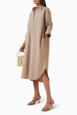 beige pink bridesmaid dresses cos Beige The Silk Scarf Dress UK 6 main image 1