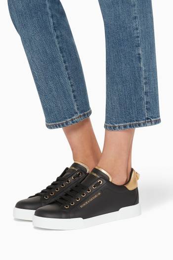 hover state of Pearl-Detail Portofino Sneakers     