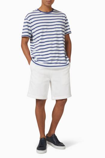hover state of Striped T-shirt in Cotton Jersey 