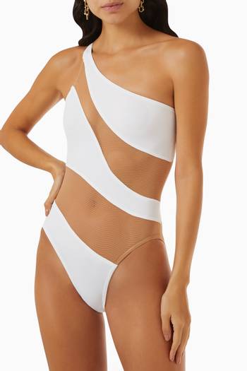 hover state of Snake Mesh Mio Swimsuit 